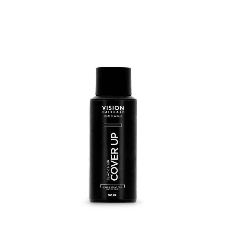 Vision Haircare Cover Up Black – färgspray som täcker grå utväxt i svart hår