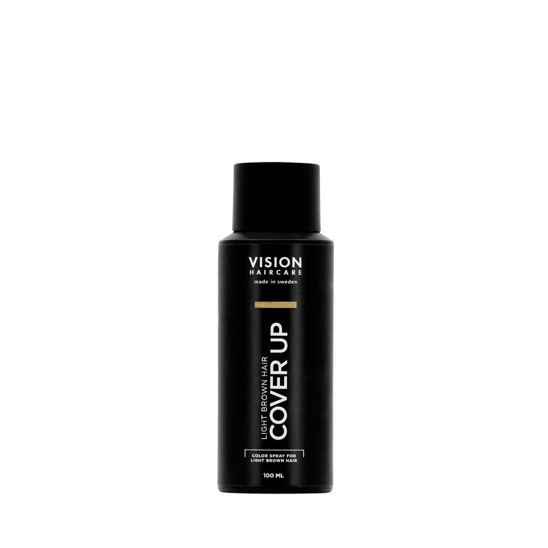Vision Haircare Cover Up Light Brown – färgspray som täcker grå utväxt i ljusbrunt hår