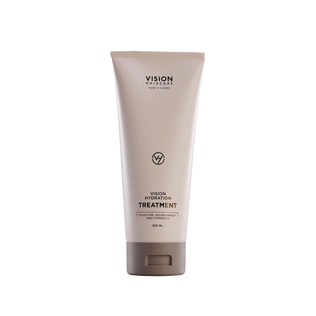Vision Haircare Hydration Treatment Mask 200 ml – återfuktande hårinpackning med hyaluronsyra och aloe vera för torrt hår.