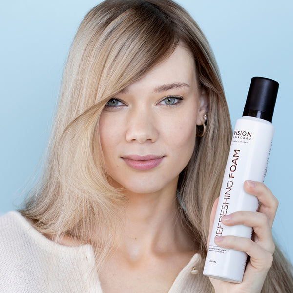 Vision Haircare Refreshing Foam Styling – stylingmousse som ger volym, stadga och lätt känsla